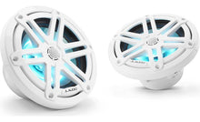Load image into Gallery viewer, JL Audio M3-650X-S-Gw-i 6-1/2" marine speakers with LED lights (Gloss White with Sport Grilles)