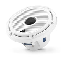 Load image into Gallery viewer, JL AUDIO M6 6.5-inch Marine Coaxial Speakers with Transflective  LED Lighting (75 W, 4 Ohms) - Gloss White Trim Ring, Gloss White Classic Grille
