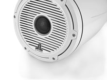 Load image into Gallery viewer, JL AUDIO M6 8.8-inch Marine Enclosed Coaxial Speaker System (125 W, 4 Ohms) - Gloss White Enclosure, Gloss White Trim Ring, Gloss White Classic Grille
