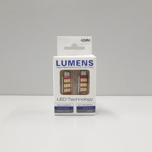Festoon 42mm  Canbus Non-Polarity (2 pc) - White LED by LUMENS HPL