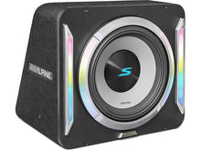 Load image into Gallery viewer, Alpine S2-SB12 PrismaLink® S2-Series sealed subwoofer enclosure with 12" subwoofer and RGBW lighting
