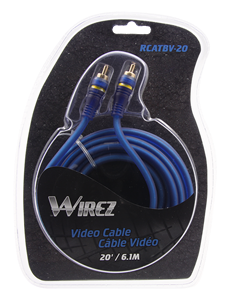 WIREZ 75-Ohm Video Cable - 20 ft