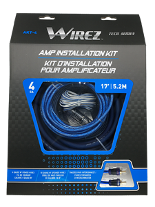WIREZ AKT4 4 Gauge Amplifier Installation Kit