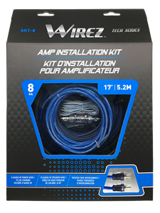 WIREZ AKT8 8 Gauge Amplifier Installation Kit