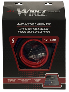 WIREZ AKP4 4 Gauge Amplifier Installation Kit