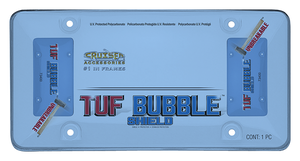 CRUISER ACCESSORIES - TUF BUBBLE SHIELD, BLUE
