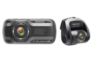 KENWOOD DRV-A501WDP WIDE QUAD HD/3" LCD/GPS/MAGNETIC MOUNT/DUAL CAMERA/HDR/WIRELESS LINK/16GB SD CARD INCL.
