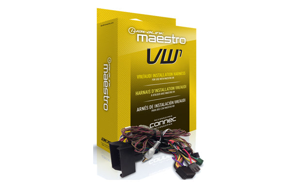 Maestro 
PLUG & PLAY T-HARNESS FOR NEWER VW AND SOME AUDI VEHICLES