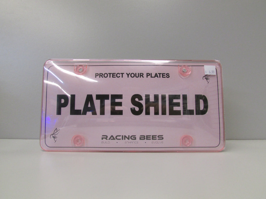 RACING BEES - PLATE SHIELD, CLEAR