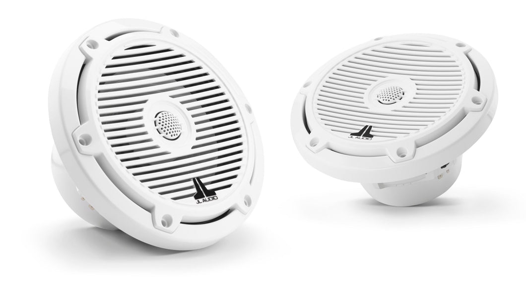 JL AUDIO M3 Standard Flange 6.5-inch Marine Coaxial System (60 W, 4 Ohms) - Gloss White Classic Grille