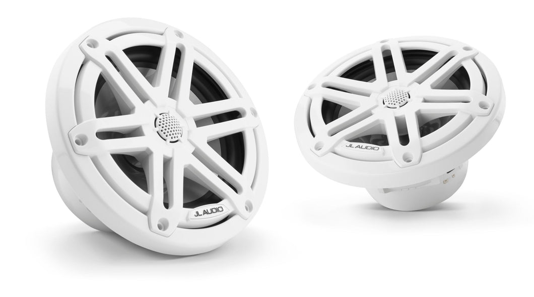 JL AUDIO M3 Standard Flange 6.5-inch Marine Coaxial System (60 W, 4 Ohms) - Gloss White Sport Grille