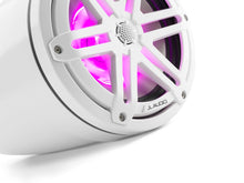 Load image into Gallery viewer, JL AUDIO M3 7.7-inch Marine Enclosed Coaxial Speaker System (70 W, 4 Ohms) - Gloss White Enclosure, Gloss White Sport Grille with RGB LED Illumination
