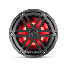 Load image into Gallery viewer, JL AUDIO M3 7.7-inch Marine Coaxial Speakers (70 W, 4 Ohms) - Gunmetal Sport Classic Grille with RGB LED Illumination
