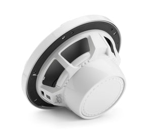 JL AUDIO M3 7.7-inch Marine Coaxial Speakers (70 W, 4 Ohms) - Gloss White Sport Grille with RGB LED Illumination