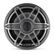 Load image into Gallery viewer, JL AUDIO M6 6.5-inch Marine Coaxial Speakers (75 W, 4 Ohms) - Gunmetal Trim Ring, Titanium Sport Grille
