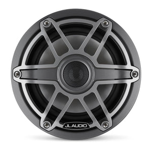 JL AUDIO M6 6.5-inch Marine Coaxial Speakers (75 W, 4 Ohms) - Gunmetal Trim Ring, Titanium Sport Grille