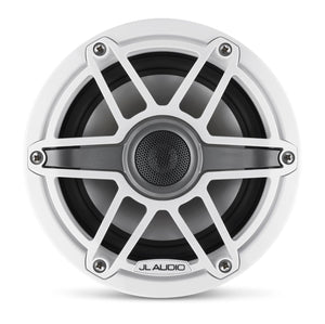 JL Audio M6 6.5-inch Marine Coaxial Speakers (75 W, 4 Ohms) - Gloss White Trim Ring, Gloss White Sport Grille