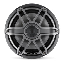 Load image into Gallery viewer, JL AUDIO M6 7.7-inch Marine Coaxial Speakers for Infinite-Baffle Use (100 W, 4 Ohms) - Gunmetal Trim Ring, Titanium Sport Grille
