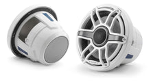 Load image into Gallery viewer, JL AUDIO M6 8.8-inch Marine Coaxial Speakers (125 W, 4 Ohms) - Gloss White Trim Ring, Gloss White Sport Grille

