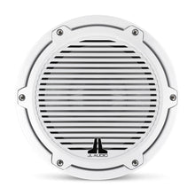Load image into Gallery viewer, JL AUDIO M6 8-inch Marine Subwoofer Driver for Infinite-Baffle Use (200 W, 4 Ohms) - Gloss White Trim Ring, Gloss White Classic Grille
