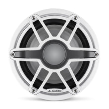 Load image into Gallery viewer, JL AUDIO M6 8-inch Marine Subwoofer Driver for Infinite-Baffle Use (200 W, 4 Ohms) - Gloss White Trim Ring, Gloss White Sport Grille

