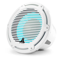 Load image into Gallery viewer, JL AUDIO M7 12-inch Marine Subwoofer with Transflective  LED Lighting for Infinite-Baffle Use (600 W, 4 Ohms) - Gloss White Trim Ring, Gloss White Classic Grille
