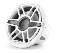 Load image into Gallery viewer, JL AUDIO M7 12-inch Marine Subwoofer for Infinite-Baffle Use (600 W, 4 Ohms) - Gloss White Trim Ring, Gloss White Sport Grille

