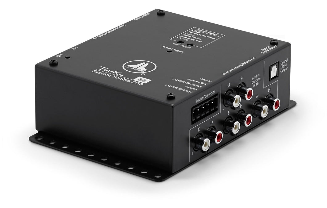 JL AUDIO TwK-88 System Tuning DSP controlled by TA1/4N software, 8-ch. Analog & Digital Inputs / 8-ch. Analog Outputs