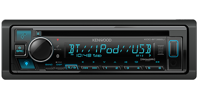 KDC-BT382U Kenwood CD Receiver with Bluetooth KDCBT382U