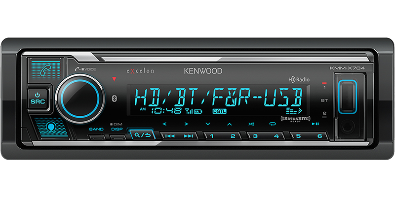 Kenwood KMM-X704 Digital Media Receiver with Bluetooth & HD Radio